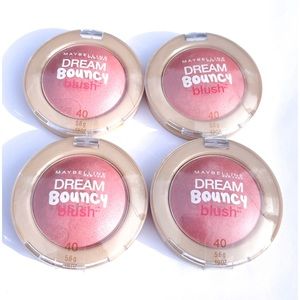 4X Maybelline Dream Bouncy Blush #40 Punk Plum Discontinued